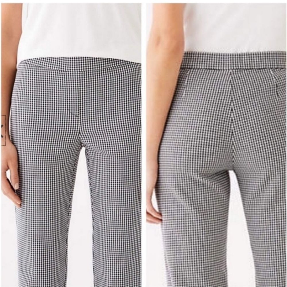 J. Jill Black & White Checkered Plaid Pants Size 24